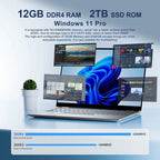 NEW Arrival Intel Core i7-8650U Slim Laptop 14.1 Inch Windows 11 Pro 12GB RAM 512GB 1TB SSD Office Study Computer PC Notebook