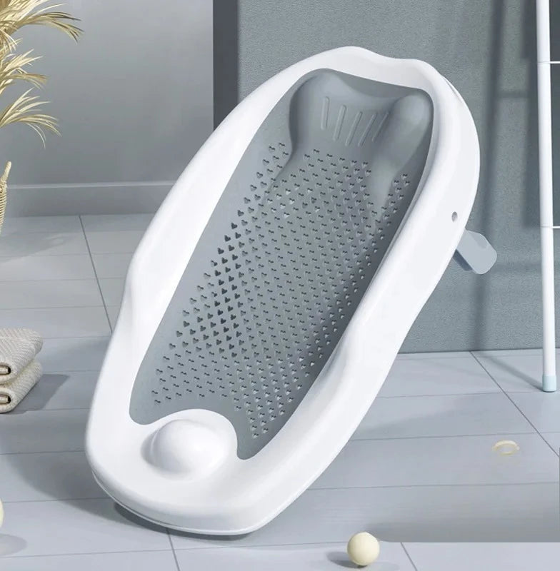 Newborn Adjustable Bath Net Seat Cushion Anti-slip Baby Bath Net Mat Children Shower Net Universal Bath Bed Holder