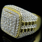 14K Gold Ring for men Natural 2 Carat Diamond with Diamond Jewelry Anillos De Bizuteria Anillos Mujer Gemstone Rings Box