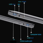 15.6" Ultra Slim Intel Core i7 6500U Laptop Computer Windows 11 16GB DDR4 1TB SSD Notebook PC Fingerprint Unlock Gaming Laptops