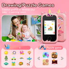 Kids Smart Phone Camera Toys Touchscreen Learning Toy for 3-12 Year Old Boys Girls Phone MP3 Player Christmas Birthday Gifts