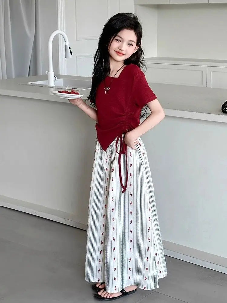 Children Clothes From 7 To 14 Years Children's Clothing Girl Setup 2025 Top Set Girls Party 12 Year Old Teens Sets for Children