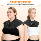 Cordless Heating Shoulder Neck Pad With Ajustable 4 Level Heated 5 Level Timer Electric Shoulder Neck Hot Compress Warm Winter