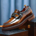 2024 New Shoes For Men Loafers Mens Dress Shoes Leather Shoes Man Male Genuine Leather Social Shoes