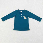 Wholesale Children Long Sleeves Mardi Gras Infant Kids Zipper Tee T-shirts Baby Boy Shirt Toddler Lapel Cotton Pullover Top