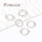 Multi Types 14K/18K Gold Plated Round Bead Frame,Brass Metal Circle Frame Connectors Spacers Beads,DIY Beading Jewelry Making
