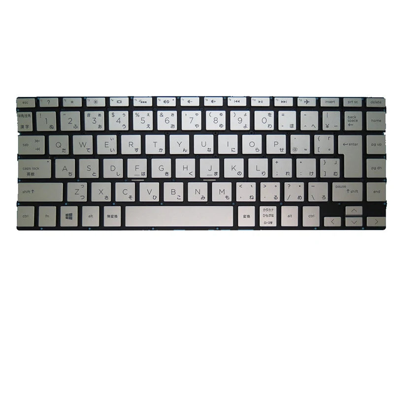 Laptop Keyboard For HP 13-AN000 9Z.NECBQ.A0J with backlight Without Frame Japanese JP Silver