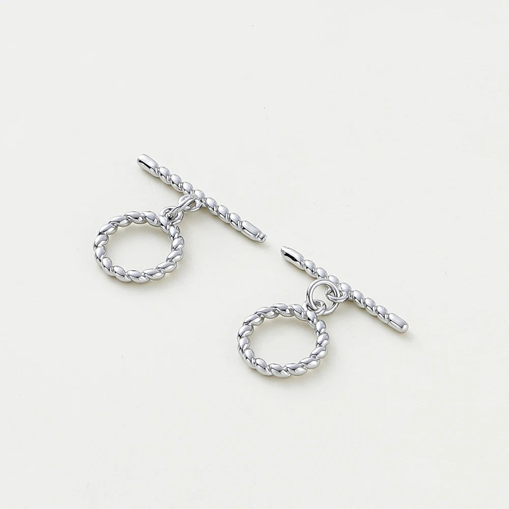 2-6Sets 14K/18K Gold Plated Brass OT Clasp Toggle Clasps Connector for DIY Bracelet Necklace Jewelry Making Findings Accessories