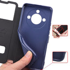 For Honor X9C Smart 5G Case Luxury View Window Magnetic Flip Case Cover For Honor X9C Smart PU Leather Case BRC-LX1 Phone Cases