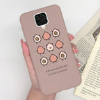 For Xiaomi Redmi Note 9 Pro Max Phone Case Matte Cute Girl Avocado Soft Silicone Cover For Xiaomi Redmi Note 9 Pro Max 9S Bumper