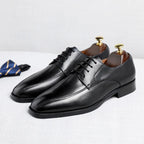 Luxury Designer Italian Style Autumn Polished Elegant Social Shoes Men Business Formal Casual Flat Shoes Men Party Wedding Shoe