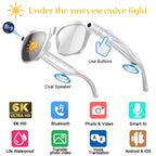Smart Glasses AI GPT 8K HD Camera Bluetooth Call 260Mah Battery Voice Assistant Translate Identify Objects Smart Glasses
