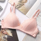 Women's Bra Smooth 3/4 Coverage Big Large Lingerie Seamless Wire free Push Up Support Bras ABC Cup Size 70-90 Black White Tops