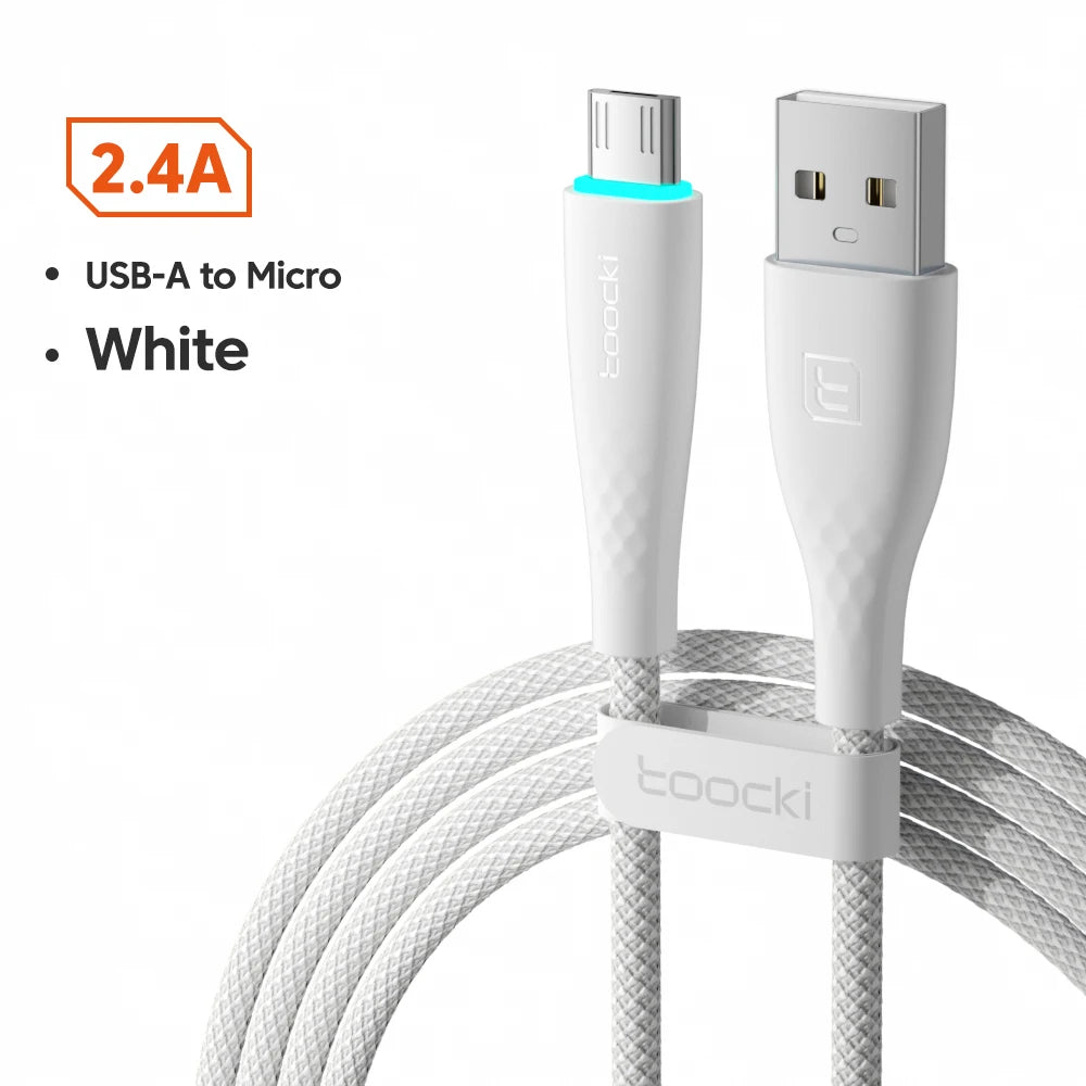 Toocki USB Type C Cable Fast Charging 3A USB C Charger Cord Data Wire For Samsung S21 S20 Xiaomi Redmi Poco Mobile Phone Cable