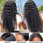 Human Hair Wigs 13x4 Deep Wave Frontal Wig Lace Wig 13x6 Human Hair 200 Density Human Hair Wig Curly Lace Front Human Hair Wig