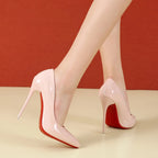 2025 Fashion High Heels 35-45 Plus Size Women Shoes 12cm Thin Stiletto Banquet Wedding Shoes Sexy Pointed Toe Ladies Party Shoes