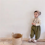 Children's Clothing From 2 To 7 Years Winter Kids Warm Cotton-Padded Trousers Baby Girls Thick Pants Toddler Boys Wear Clothes