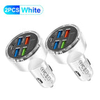 4usb PD 250W Car Charger Type C Fast Charging Auto Mobile Phone Adapter For iPhone Samsung Huawei Xiaomi QC 3.0