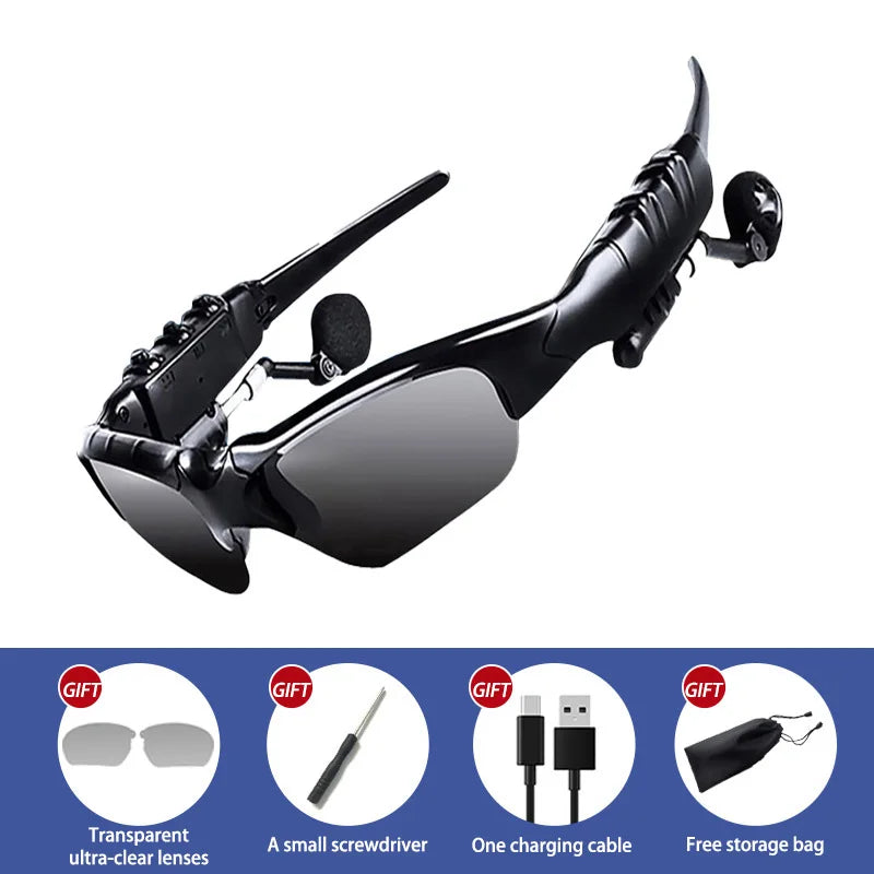 2026 Smart Sunglasses Photo Sense Camera Bluetooth Music Call Intelligent Recording Waterproof Glasses Outdoor Sports Cycling