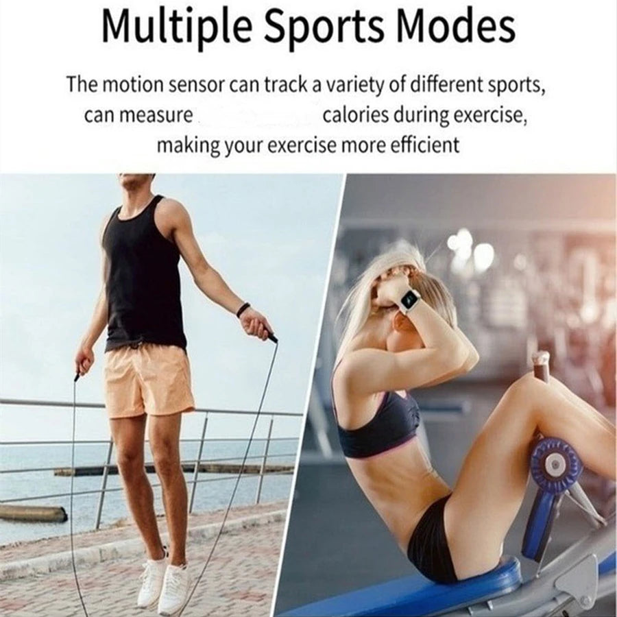 Bluetooth Smartwatch for Men and Women with Phone Connect and Music Control