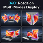Dual Screen Display Extended Portable Monitor FHD Notebook Sub Screen Triple Screen Extender Compatible with All PC Rospider
