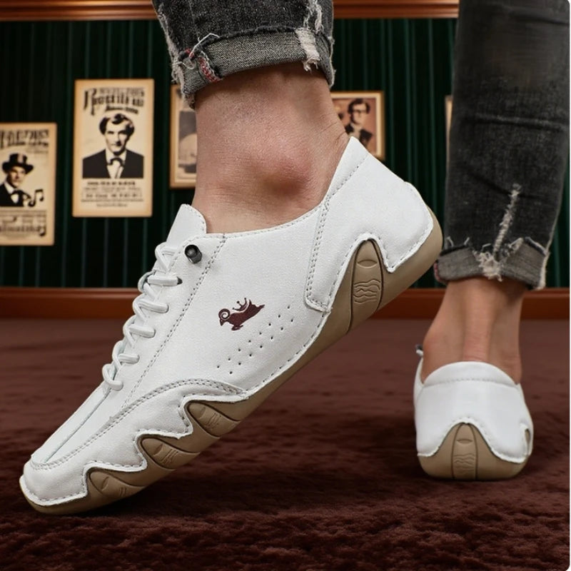 Shoes for Man Fashion Brand Loafers Soft Soled Comfortable Casual Walking Shoes Non Slip Khaki Work Mens Shoe Zapatillas Hombre