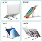 Laptop Stand Ergonomic Adjustable Stand AIDS Computer Cooling Performance Efficient Multi-angle Adjustment Tablet Available